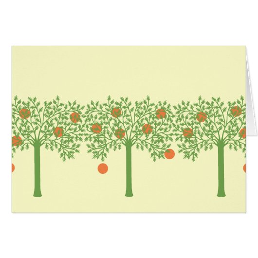 Stylized Orange Tree Cards (Front Horizontal)