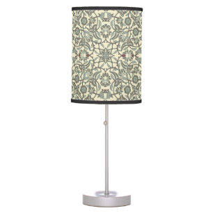 Stylized Oriental Retro Flowers Table Lamp