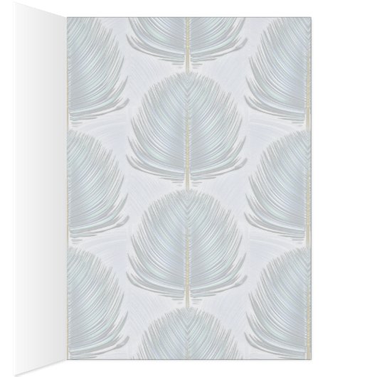 Stylized Peacock Feather - blue (Inside (Right))