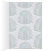 Stylized Peacock Feather - blue Cards (Inside (Right))