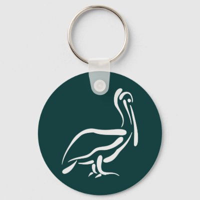 Stylized Pelican Keychain