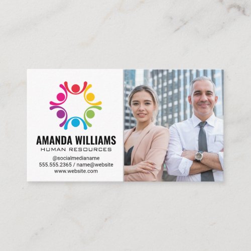Stylized People  Business People Custom Template Business Card