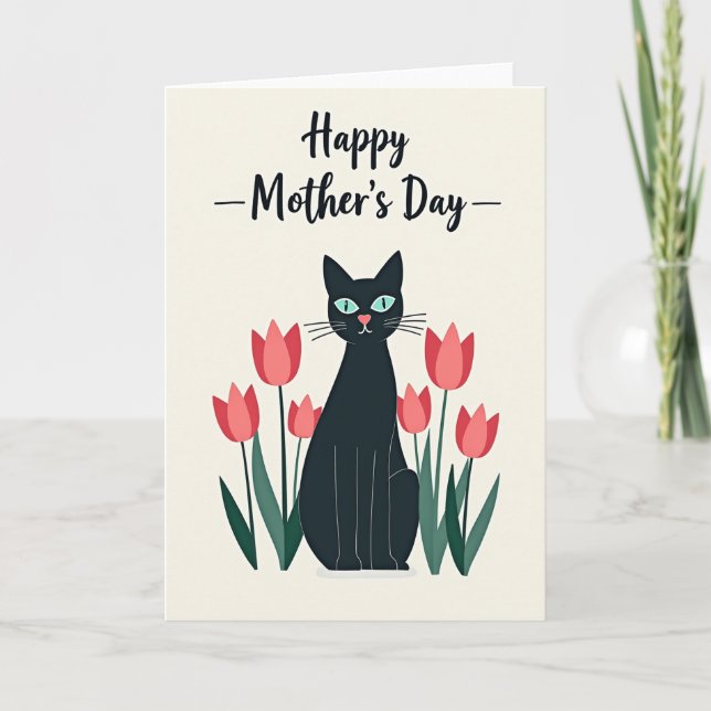 Stylized Pet Mother Card (Front)