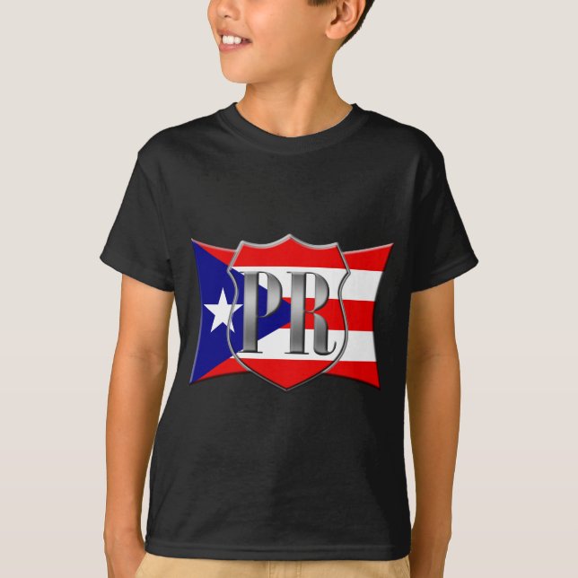 Stylized Puerto Rican Flag T-Shirt (Front)