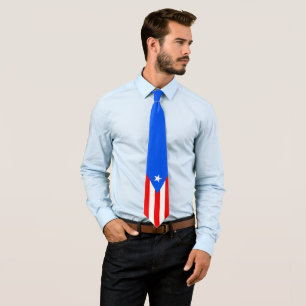 Stylized Puerto Rico Flag Neck Tie