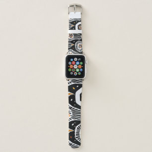 Stylized Pumpkins Seeds: Seamless Design Apple Watch Band