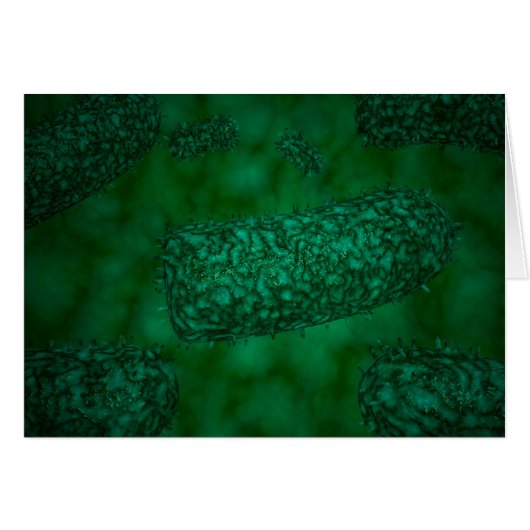 Stylized Rabies Virus Particles 1 Cards (Front Horizontal)