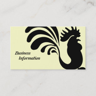 Stylized Rooster Business Cards