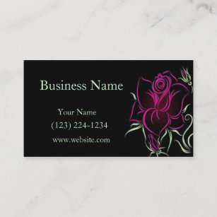 Stylized Rose Business Card