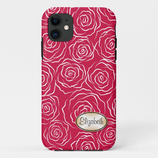 Stylized Rose Garden Pattern | iPhone 5 Case (Back)