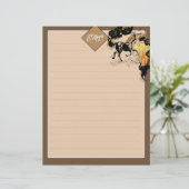 Stylized Silhouette Monogram Horse (Standing Front)