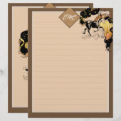 Stylized Silhouette Monogram Horse (Front/Back)