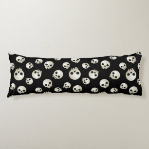 Stylized Skulls Body Pillow