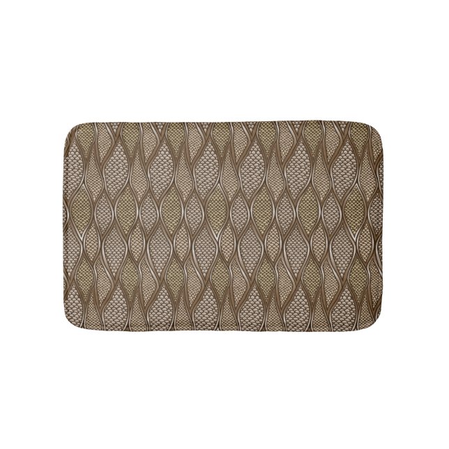 Stylized snake skin bathroom mat (Front)