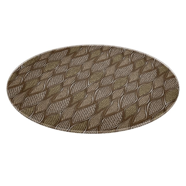 Stylized snake skin cutting board (Corner)