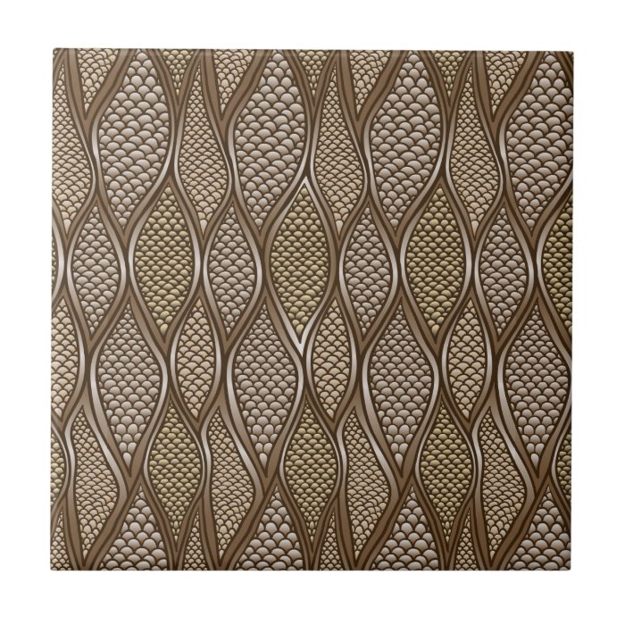 Stylized snake skin tile