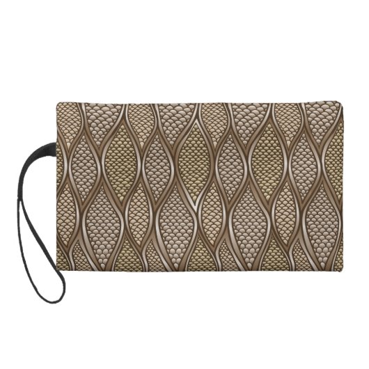 Stylized snake skin wristlet purse (Back)