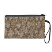 Stylized snake skin wristlet purse (Front)
