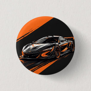 Stylized Sports Car Button