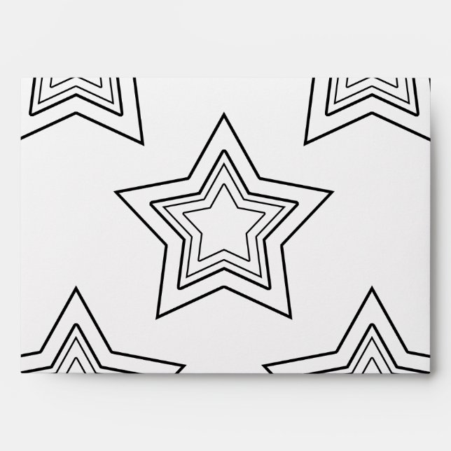 Stylized Star Envelope (Front)