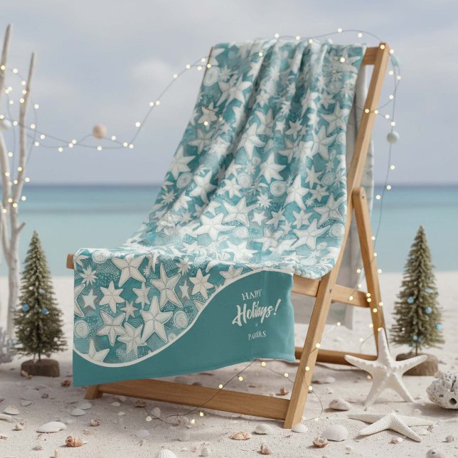 Stylized Starfish & Sand Dollars Pattern#25 ID1009 Fleece Blanket (Creator Uploaded)