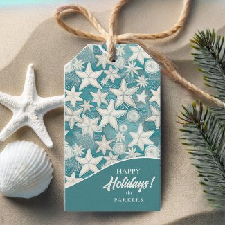 Stylized Starfish & Sand Dollars Pattern#25 ID1009
