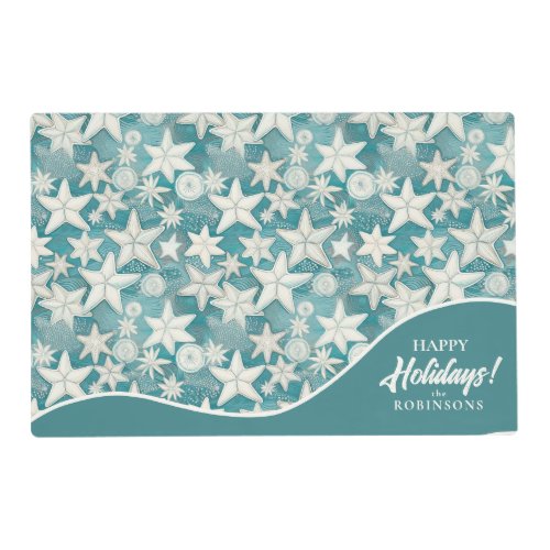 Stylized Starfish  Sand Dollars Pattern25 ID1009 Placemat