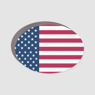 Stylized Stars and Stripes Car Magnet