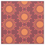 Stylized Sun / Flower Pattern custom fabric