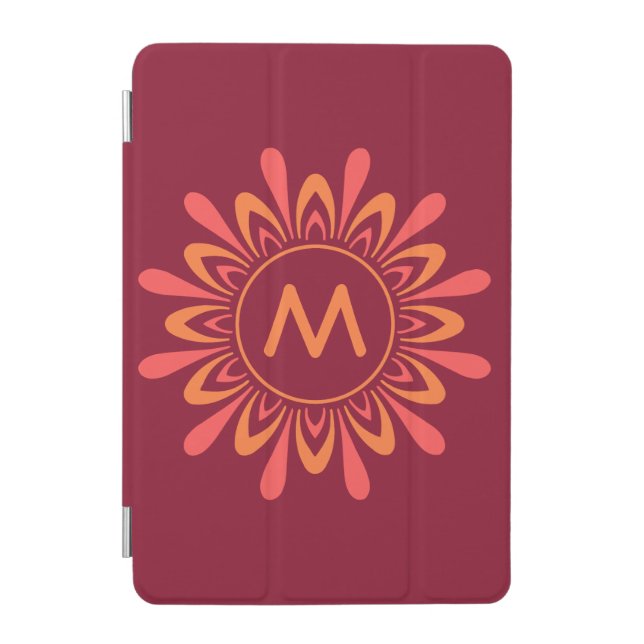 Stylized Sun Pattern custom monogram covers (Front)