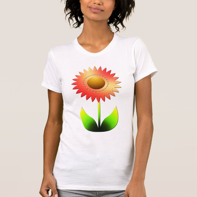 Stylized Sunflower T-Shirt (Front)