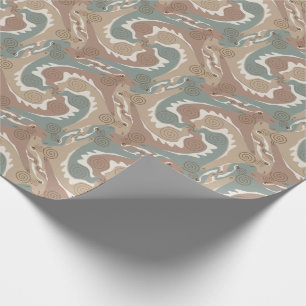Stylized Swirling Hares Tesselation 6 Wrapping P Wrapping Paper