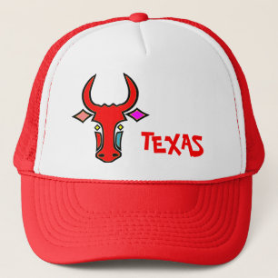 Stylized Texas Longhorn Cap