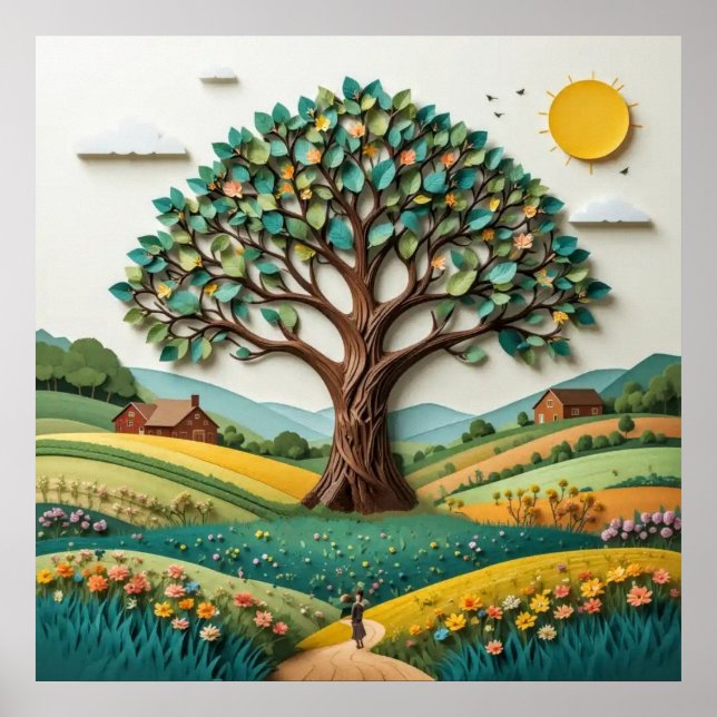 Stylized Tree #2 Poster (Front)