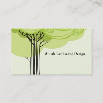 Stylized Tree Business Card by EnKore at Zazzle