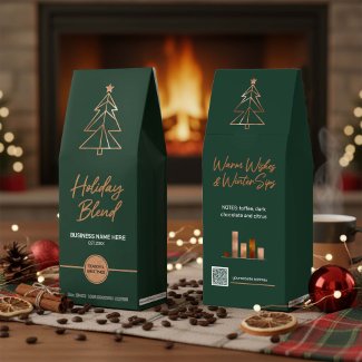 Stylized Tree Corporate QR Website Bronze ID1212