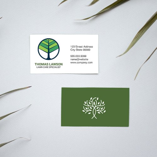 Stylized Tree Design Business Card