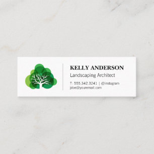 Stylized Tree Icon   Tree Trimming Service Mini Business Card