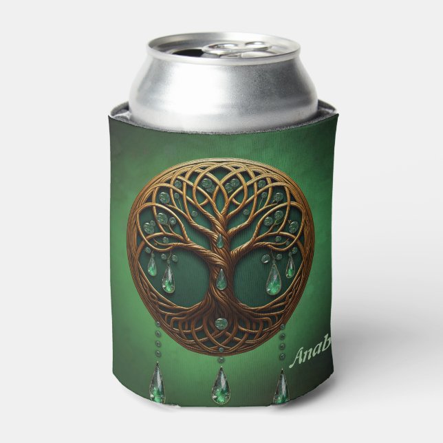 Stylized tree of life  can cooler (Can Front)