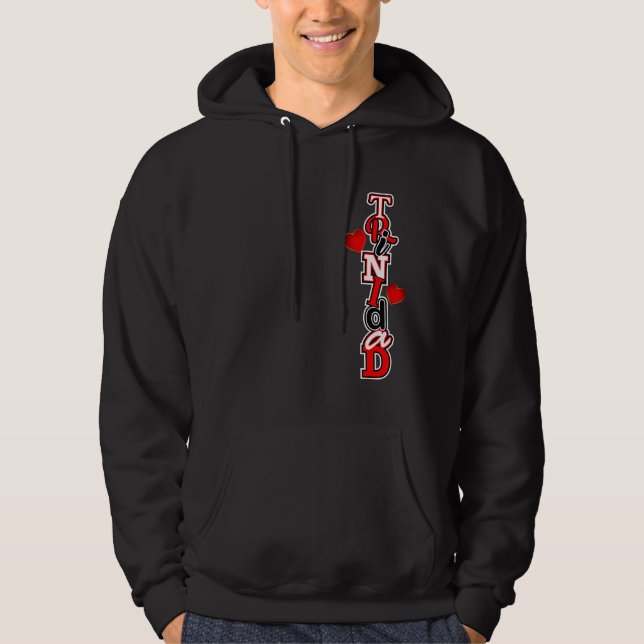 Stylized Trinidad Hearts Hoodie (Front)