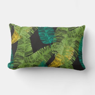 Stylized Tropical Banana Leaves Pattern