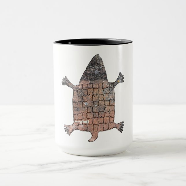 Stylized Turtle - Mimbres Pottery Design Mug (Center)