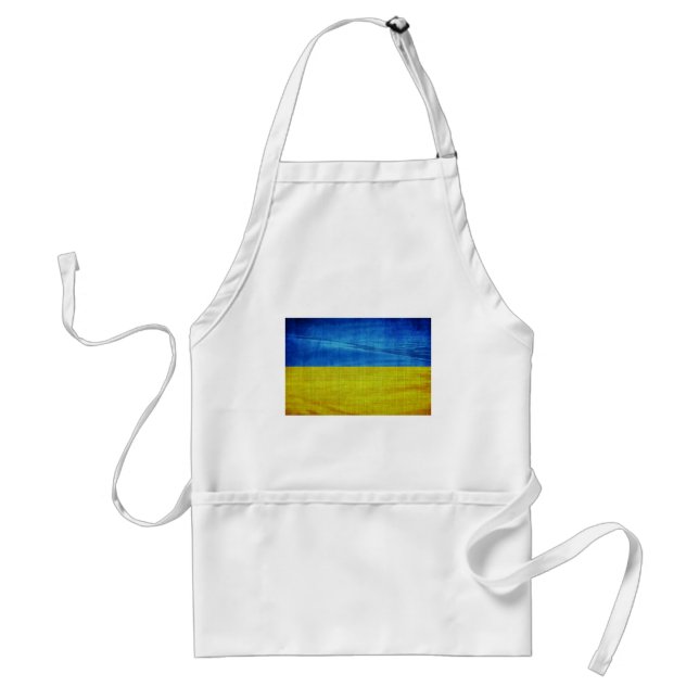 Stylized Ukraine Flag Adult Apron (Front)