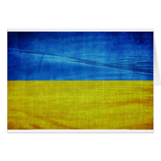 Stylized Ukraine Flag Cards (Front Horizontal)