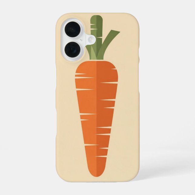 Stylized Vintage Carrot iPhone Case (Back)