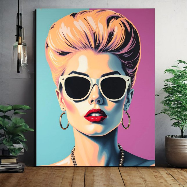 Stylized Woman Portrait Wall Art (Creator Uploaded)