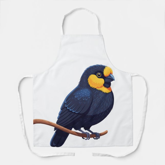 Stylized Yellow-Faced Bird  Apron (Front)