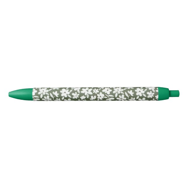 Stylo mon jardin vert olive pen (Front)