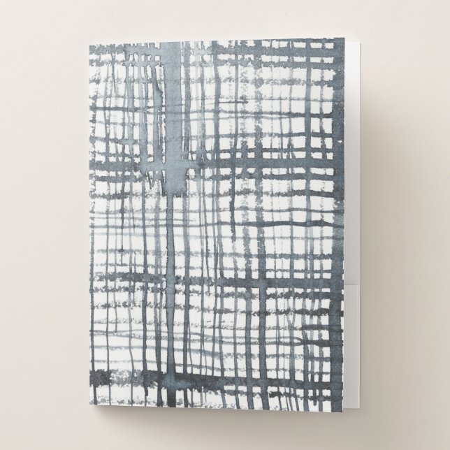 Stylus - Check Pattern Pocket Folder (Front)