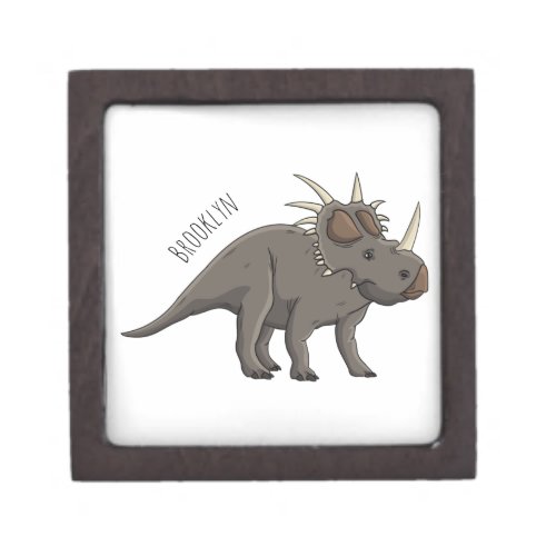 Styracosaurus cartoon illustration   gift box